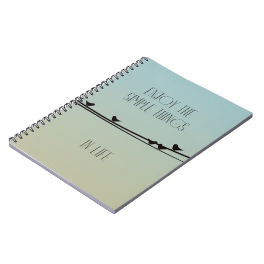 Einfache Dinge Vögel Notizblock (Linke Seite)