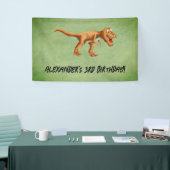 Einfache Dinosaurier-Drittgeburtstagsfeier Banner (Messeveranstaltung)