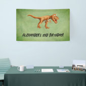 Einfache Dinosaurier-Geburtstagsfeier Banner (Messeveranstaltung)