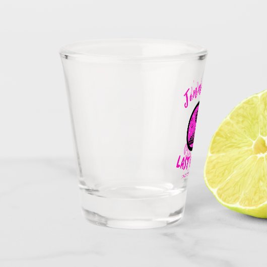 Einfache Diskothek, Glitzer, Junggeselinnen-Abschi Schnapsglas (Links)