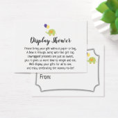 Einfache Display Baby Shower Geschenkkarte mit Ele (Schreibtisch)