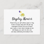 Einfache Display Babydusche mit Elephant Begleitkarte (Vorderseite)