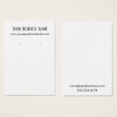 Einfache Display-Cards für den kleinen weißen Ohrr (Vorne & Hinten)