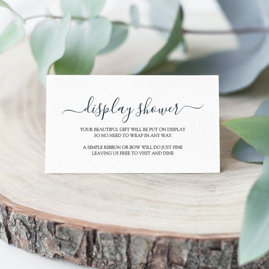 Einfache Display-Duschenschließkarte Begleitkarte