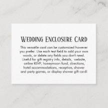 Einfache DIY Custom Wedding Black & White