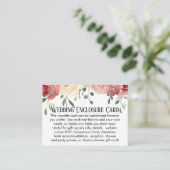 Einfache DIY Custom Wedding Blush Pink Floral Begleitkarte (Stehend Vorderseite)