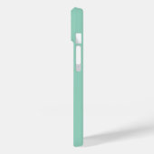 Einfache Dog Paw Initial Light aquamarin Case-Mate iPhone Hülle (Rückseite / Links)