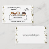 Einfache Doggy Daycare Business Cards Visitenkarte (Vorne/Hinten)
