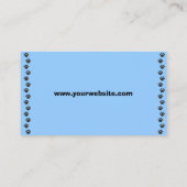 Einfache Doggy Daycare Business Cards Visitenkarte (Rückseite)