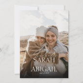 Einfache Doppel-Feier Foto Graduation Party Einladung (Vorderseite)