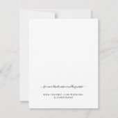 Einfache Doppelinitialen und Nachname Save the Dat (Rückseite)