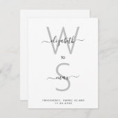 Einfache Doppelinitialen und Nachname Save the Dat (Vorne/Hinten)