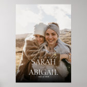 Einfache doppelte Feier Foto Abschlussfeier Poster (Vorne)
