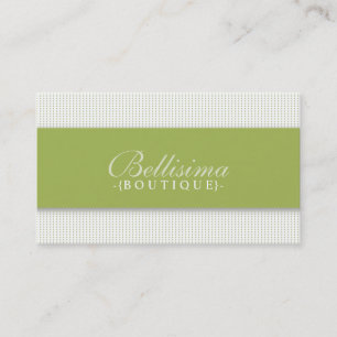 Einfache Dos Olive Green Business Card Visitenkarte