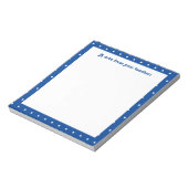 Einfache Dot Pattern Grundschullehrer Notizblock (Rotiert)