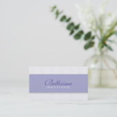 Einfache Dots Periwinkle Visitenkarte (Stehend Vorderseite)