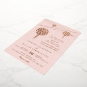 Einfache Double Happiness Lanterns Chinesische Hoc Folieneinladung (Gedreht)