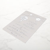 Einfache Double Happiness Lanterns Chinesische Hoc Folieneinladung (Gedreht)