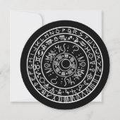 Einfache Dowsing 5,25" PendelCircle Card Einladung (Vorderseite)