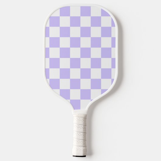 Einfache Drei-Buchstaben-Bleichlavenmonogramm Pickleball Schläger (Rückseite)