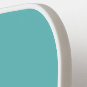 Einfache drei Buchstaben Türkis White Ombre Monogr Pickleball Schläger (Linke Seite)