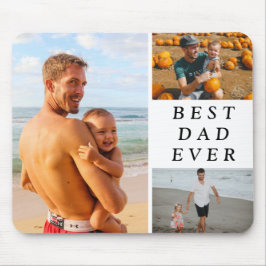 Einfache Drei-Foto-Beste Vater je Mousepad