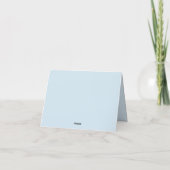 Einfache dreibuchstabige blaue Monogrammgrenze (Rückseite)