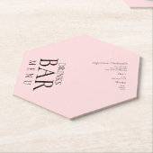 Einfache Drinks Cocktail Wein Hochzeit Rosa Untersetzer (angewinkelt)