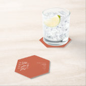 Einfache Drinks Cocktail Wein Hochzeitsfeier Untersetzer (Vor Ort)