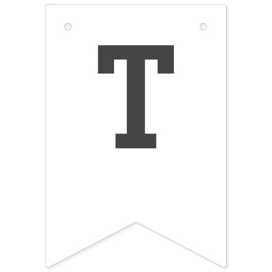 Einfache DU Hochzeitsflaggen Wimpelkette (Zweite Fahne)