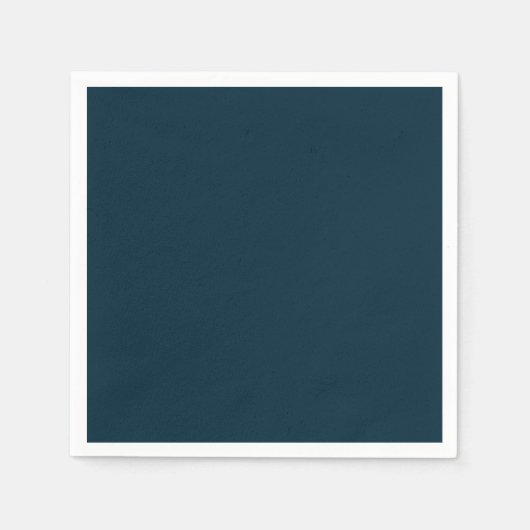 Einfache dunkelblaue Partydekoration Serviette (Vorderseite)