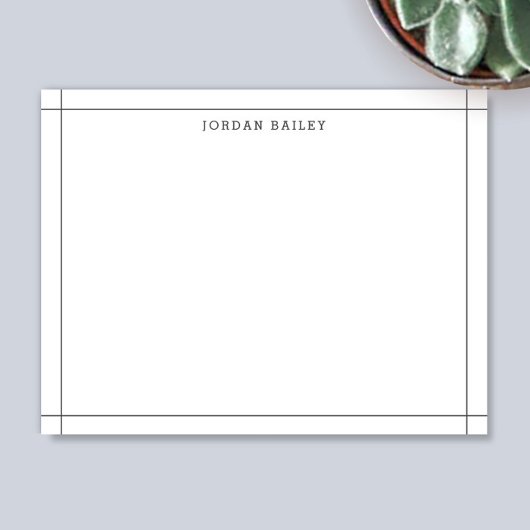 Einfache dunkelgraue Geometrie Moderne Beruflich Mitteilungskarte