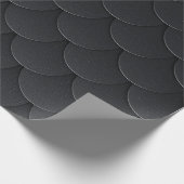 Einfache dunkelgraue Skala Geschenkpapier (Ecke)