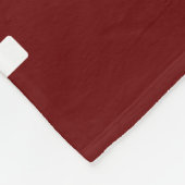 Einfache dunkelrote und weiße Textvorlage für Ihre Fleecedecke (Ecke)