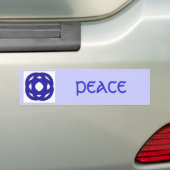 Einfache dunkle blaue Knoten Autoaufkleber (Auf Auto)