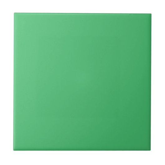 Einfache dunkle Minze grüne Solid-Farbe Fliese (Vorderseite)