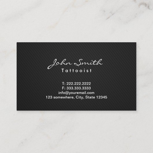 Einfache dunkle visitenkarte (Rückseite)