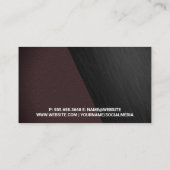 Einfache Duo Tone Textur Visitenkarte (Rückseite)