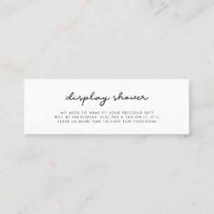 Einfache Duschkarteneinlage Mini Visitenkarte