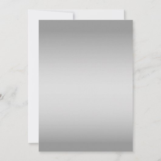 Einfache Dusty Blue Liebe Script Einladung Hochzei (Rückseite)