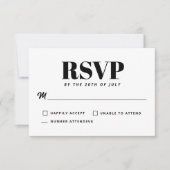 Einfache Dusty Blue Moderne Minimalistische UAWG RSVP Karte (Vorderseite)