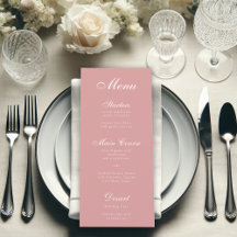 Einfache Dusty Rose Rosa Elegante Script Kalligrap