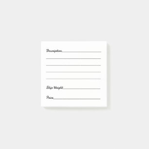 Einfache eBay Listing Inventory Tags Box-Markierun Post-it Klebezettel