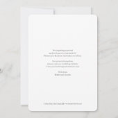 Einfache, EDITABLE-FARBkarte Save the Date Dankeskarte (Rückseite)