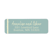 Einfache Eggshell Blue Birch Address Labels (Vorne)