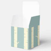 Einfache Eggshell Blue Birch Gastgeschenk Hochzeit Geschenkschachtel (Geöffnet)