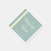 Einfache Eggshell Blue Birch Wedding Table Napkins Serviette (Ecke)