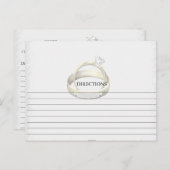 Einfache Ehefrau Hochzeitsringe Rezeptionskarten Postkarte (Vorne/Hinten)