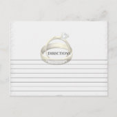 Einfache Ehefrau Hochzeitsringe Rezeptionskarten Postkarte (Vorderseite)