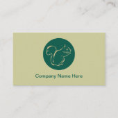 Einfache Eichhörnchen-Visitenkarten Visitenkarte (Vorderseite)